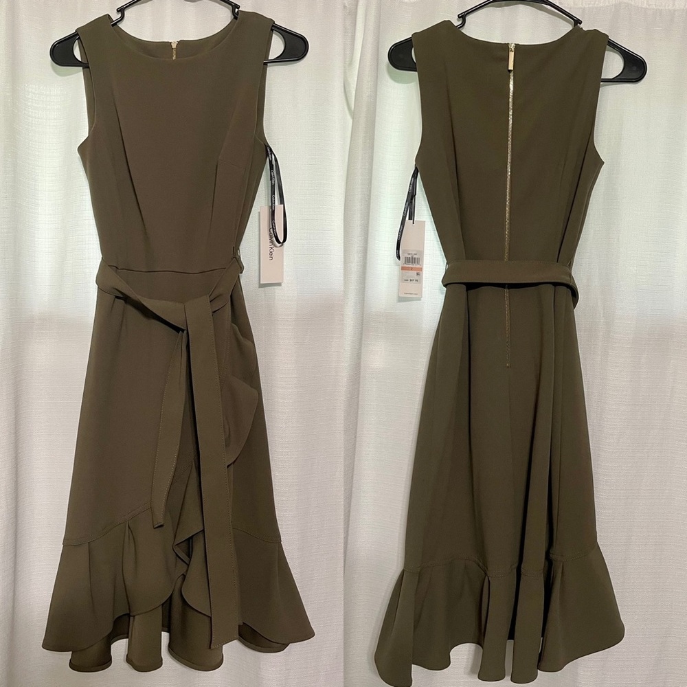 NWT Calvin Klein Ruffle Dress